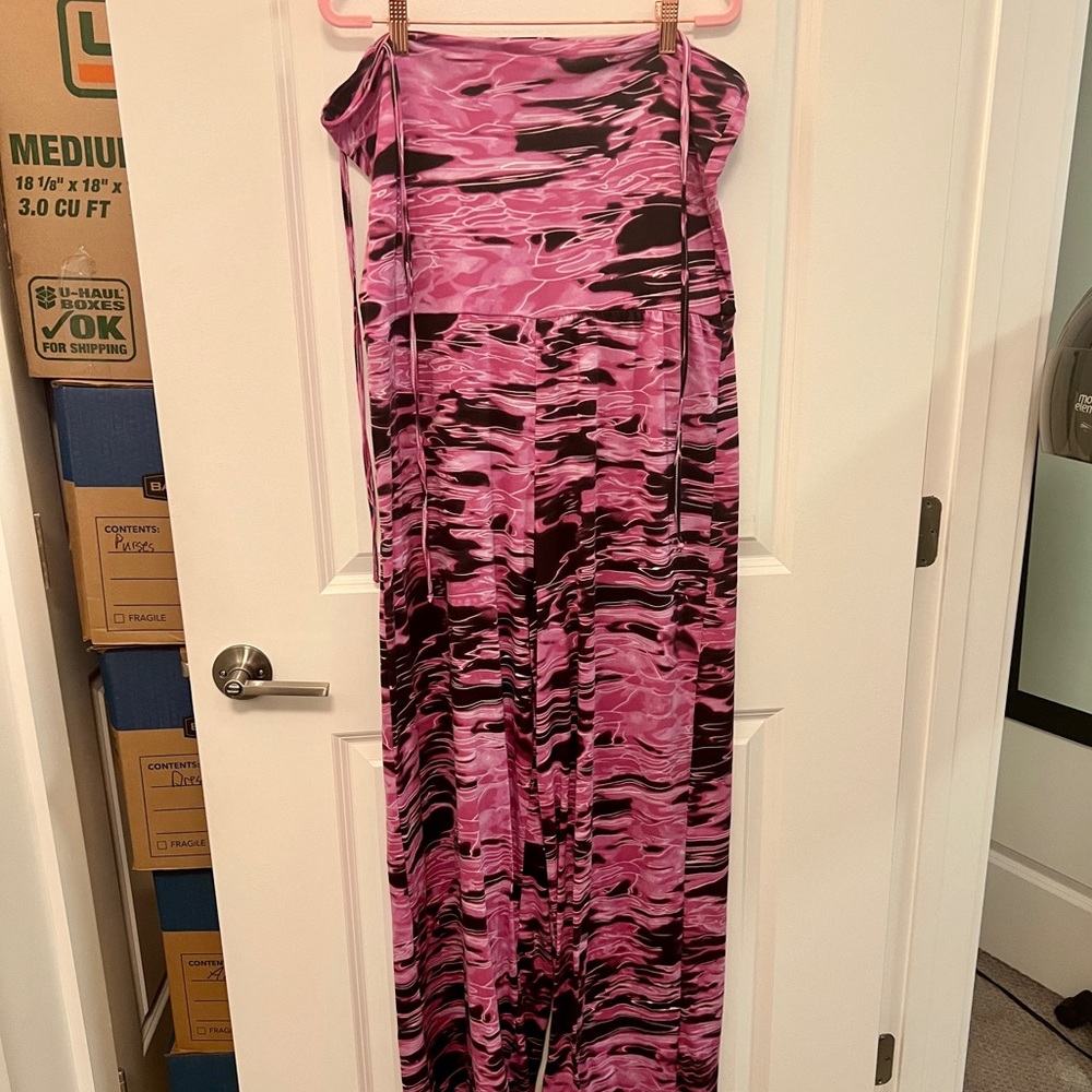 Rebdolls 2X Purple Strapless Jumpsuit